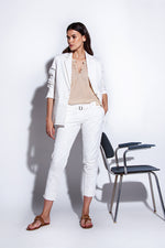Funky Staff Raquel Dots Blouse in Natural/Nut - Arielle Clothing