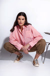 Funky Staff Samba Dots Blouse in Rose/Yellow - Arielle Clothing