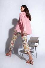 Funky Staff Samba Dots Blouse in Rose/Yellow - Arielle Clothing