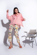 Funky Staff Samba Dots Blouse in Rose/Yellow - Arielle Clothing