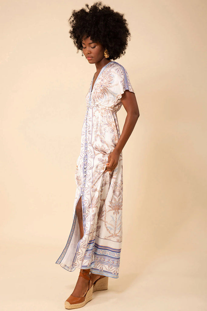 Hale Bob Andrea Maxi Dress in Light Blue - Arielle Clothing