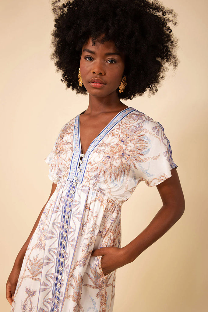 Hale Bob Andrea Maxi Dress in Light Blue - Arielle Clothing