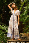 Hale Bob Andrea Maxi Dress in Light Blue - Arielle Clothing