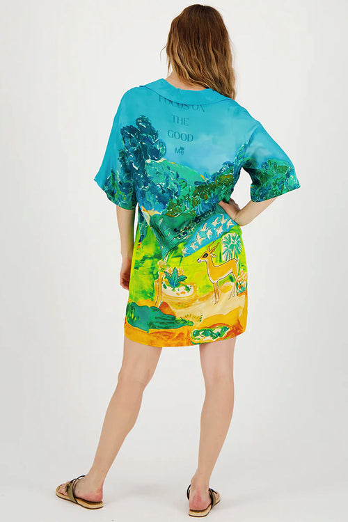 Me369 Korin Polo Shirt in Pura Vida - Arielle Clothing