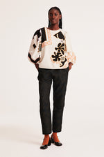 Odd Molly Brittany Blouse in Birch White - Arielle Clothing