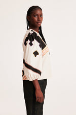 Odd Molly Brittany Blouse in Birch White - Arielle Clothing