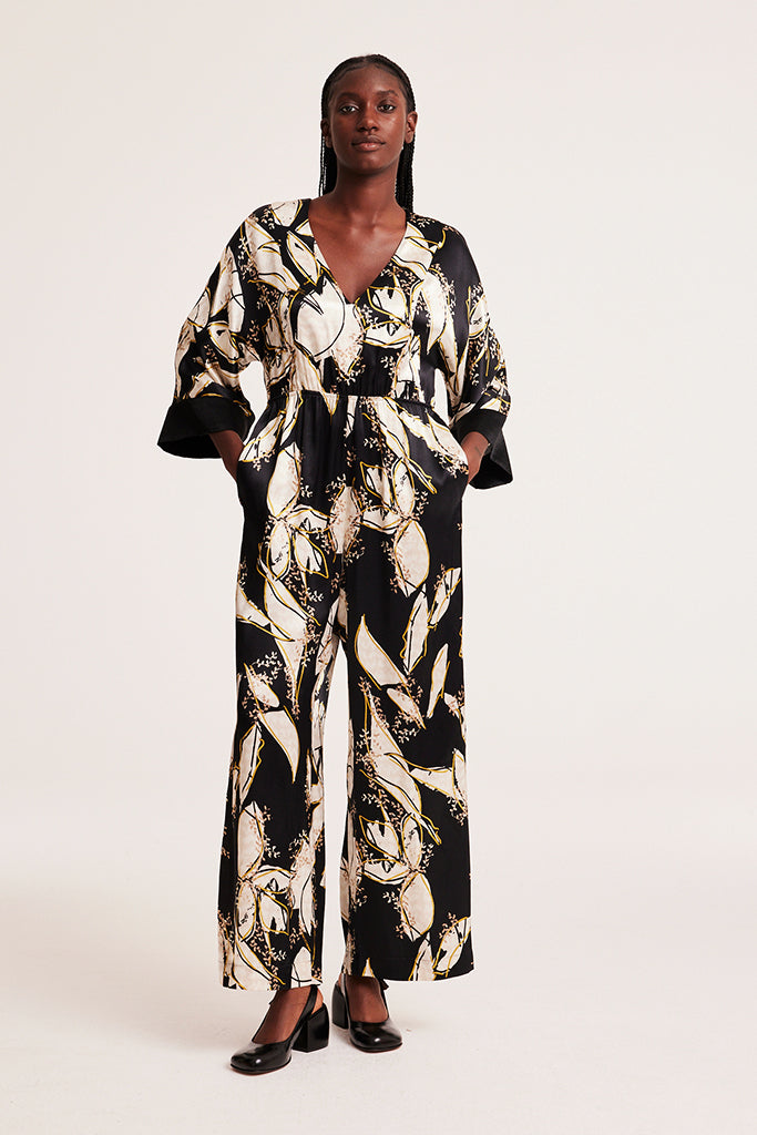 Odd Molly Kendra Jumpsuit in Almost Black - Arielle Clothing