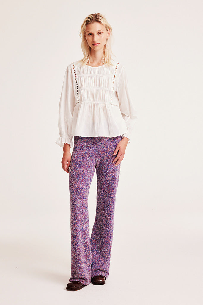 Odd Molly Stacy Blouse in Light Chalk - Arielle Clothing