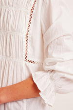 Odd Molly Stacy Blouse in Light Chalk - Arielle Clothing