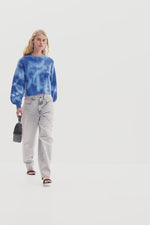 Victoria Tie Dye Sweater in Blue Water
