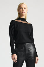 RAW by RAW Audrey Merino Wool Knit in Jet Black - Arielle Clothing