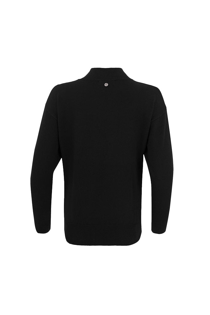 RAW by RAW Audrey Merino Wool Knit in Jet Black - Arielle Clothing