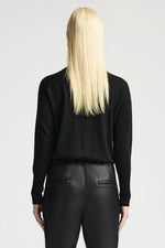 RAW by RAW Audrey Merino Wool Knit in Jet Black - Arielle Clothing