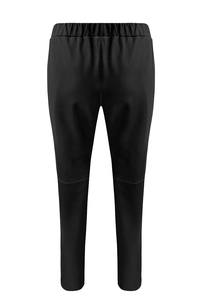 Ava Leather Pants in Jet Black