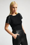 Ava Leather Pants in Jet Black