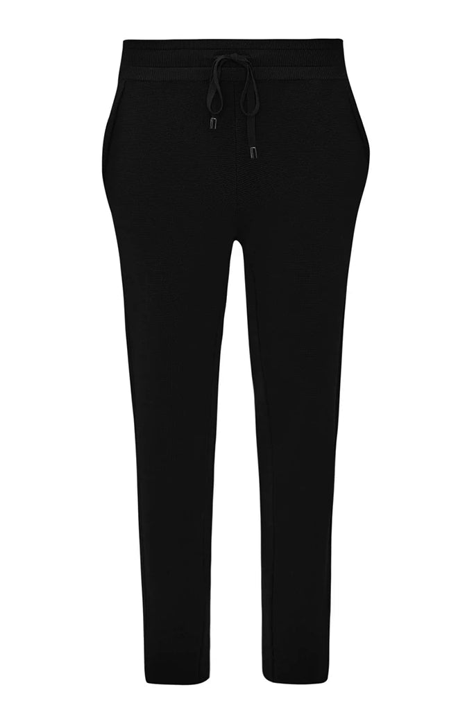 RAW by RAW Base Layer Knit Pants in Jet Black - Arielle Clothing