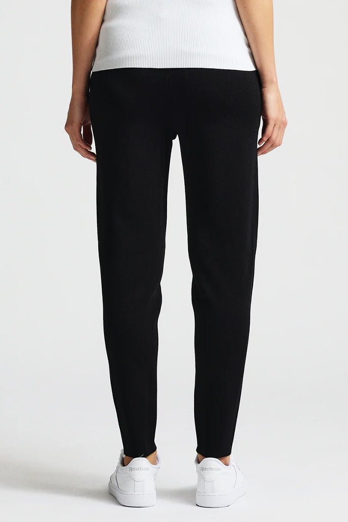 RAW by RAW Base Layer Knit Pants in Jet Black - Arielle Clothing