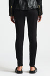 RAW by RAW Frankie Leather/Knit Joggers in Jet Black - Arielle Clothing