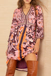 Hale Bob Angelique Jersey Dress in Pink - Arielle Clothing