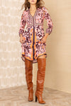 Hale Bob Angelique Jersey Dress in Pink - Arielle Clothing