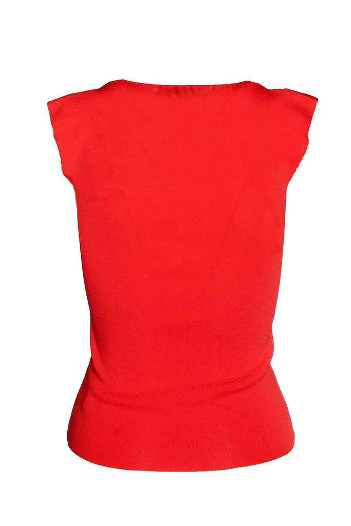 Aldo Martins Cherry Knit Tank Top in Raspberry - Arielle Clothing
