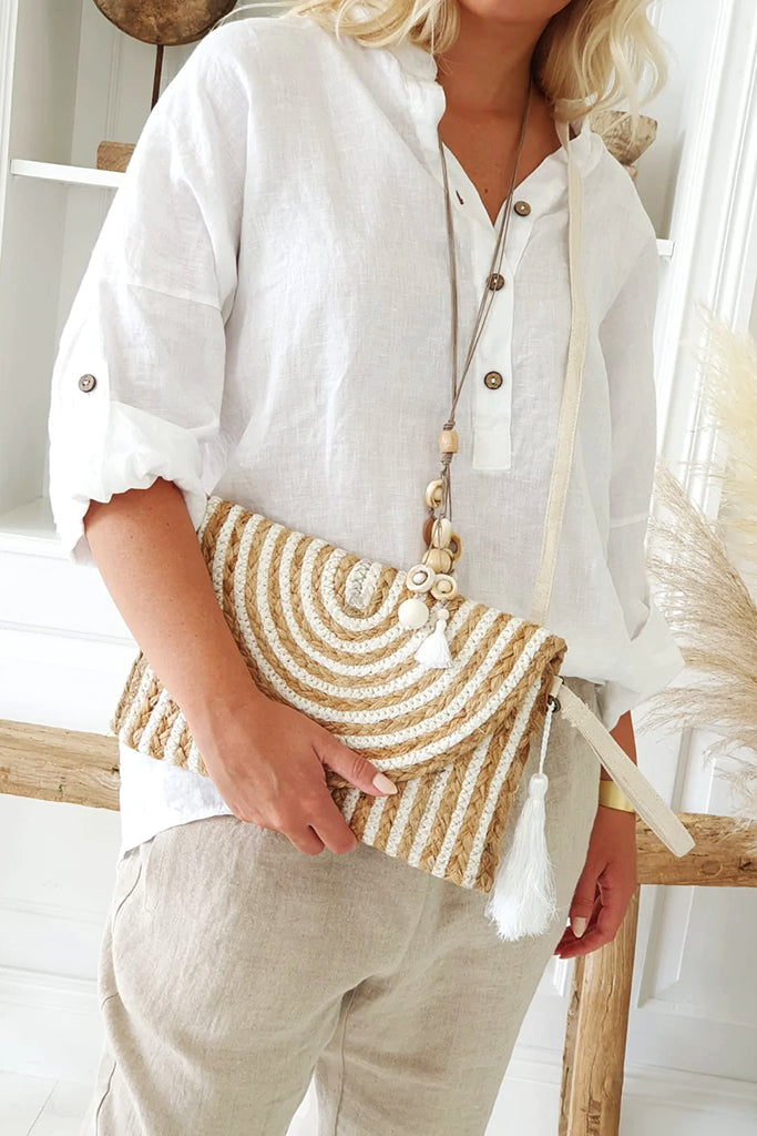 Bypias Amor Top in White - Arielle Clothing
