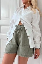 Bypias Cutie Shorts in Olive - Arielle Clothing