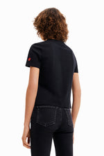 Desigual Elda Printed Tee in Black - Arielle Clothing