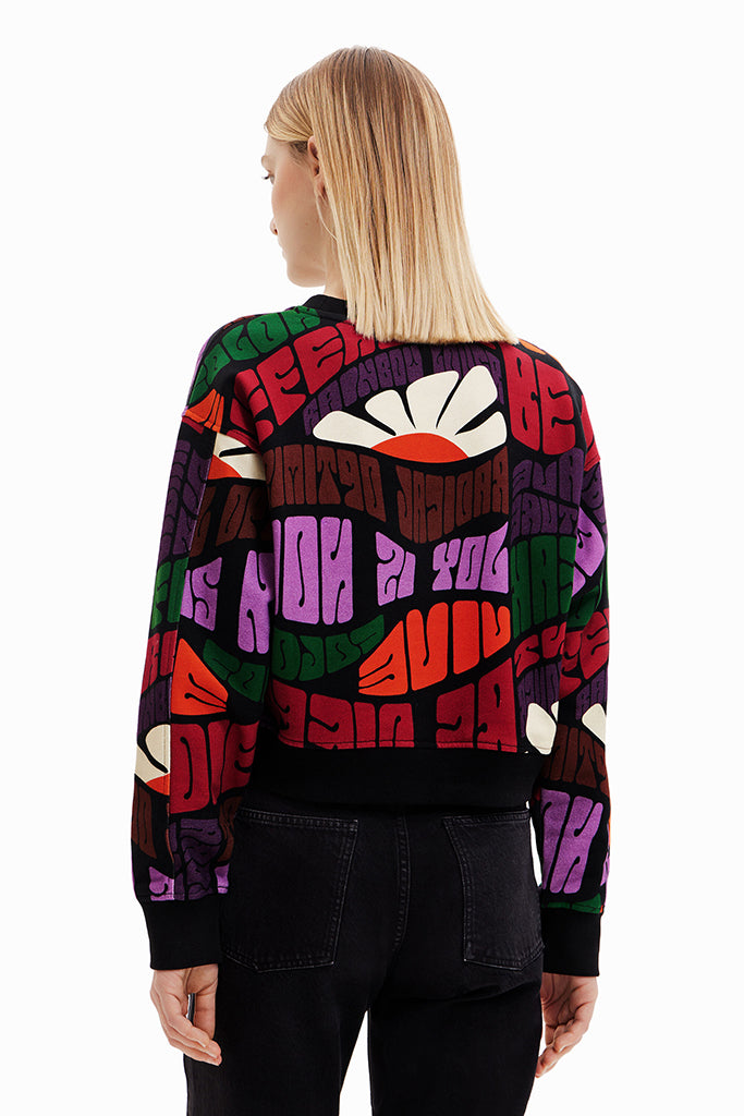 Desigual Emma Printed Sweat in Tutti Frutti - Arielle Clothing