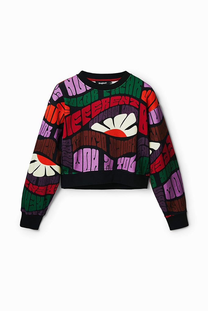 Desigual Emma Printed Sweat in Tutti Frutti - Arielle Clothing