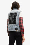 Desigual Filadelfia Denim Vest in Mid Wash - Arielle Clothing