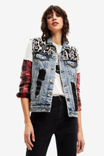 Desigual Filadelfia Denim Vest in Mid Wash - Arielle Clothing
