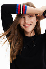 Desigual Mara Awesome Sweater in Black - Arielle Clothing