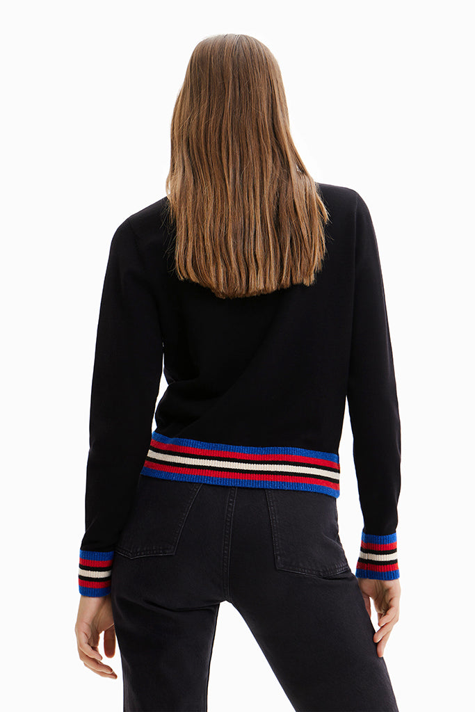 Desigual Mara Awesome Sweater in Black - Arielle Clothing