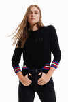 Desigual Mara Awesome Sweater in Black - Arielle Clothing