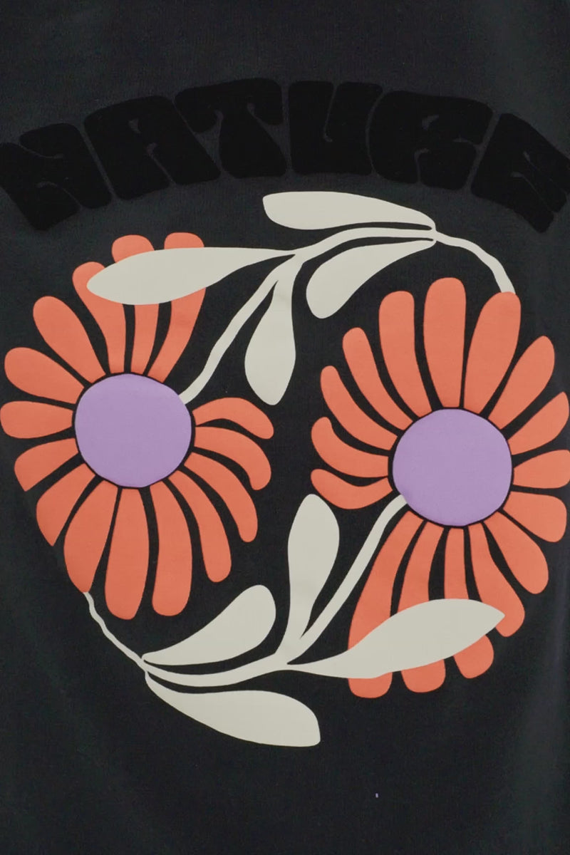 Desigual Elda Printed Tee in Black - Arielle Clothing