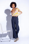 Funky Staff Zita Full Length Denim Pants in Blue - Arielle Clothing