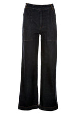 Funky Staff Zita Full Length Denim Pants in Blue - Arielle Clothing