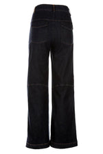 Funky Staff Zita Full Length Denim Pants in Blue - Arielle Clothing