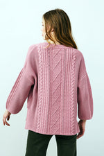 Odd Molly Frida Sweater in Fair Pink - Arielle Clothing